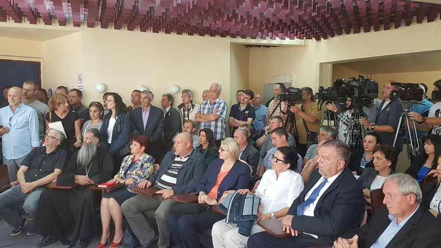 Milorad Dodik, predsjednik RS u Srebrenici - javna tribina(Foto: Twiter)