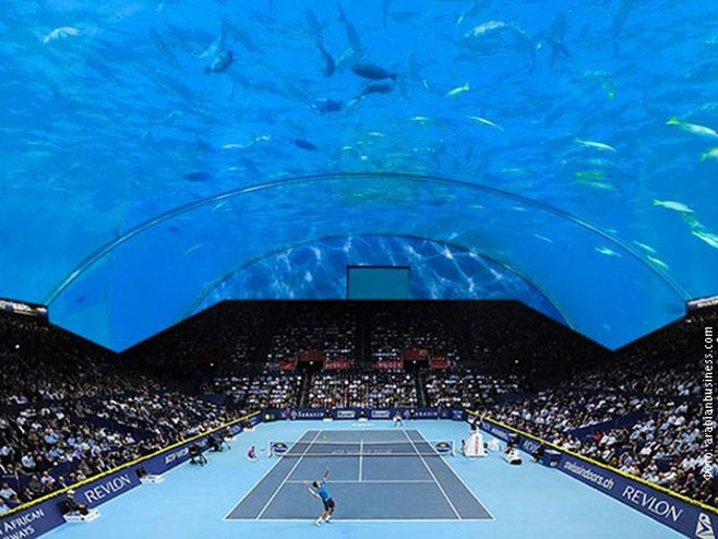 Dubai: Podvodni tenis? - Foto: RTS