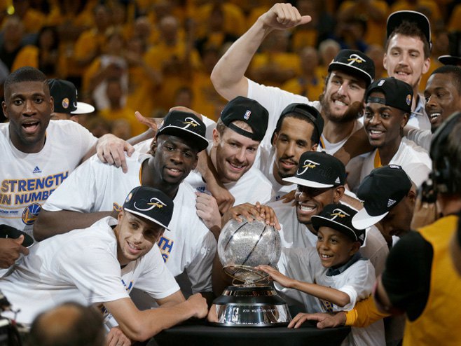 Košarkaši Golden Stejta pobjednici zapadne konferencije NBA lige (FOTO: AP Photo/Ben Margot) - 