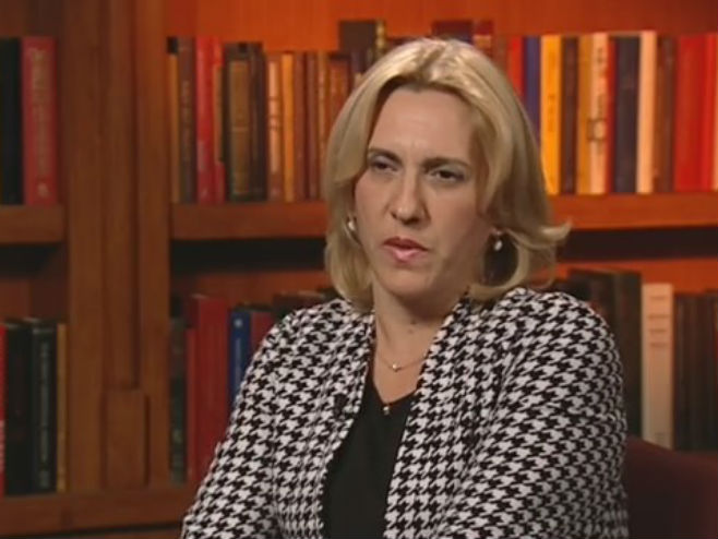 Premijerka Željka Cvijanović na Glasu Amerike (foto: Glas Amerike/Screenshot) - 