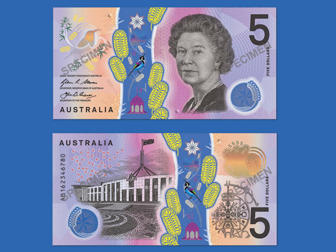 Novčanica od pet australijskih dolara - Foto: RTRS