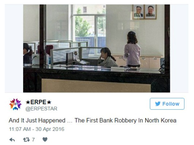 Prva pljačka banke u istoriji Sjeverne Koreje (Foto: Twitter) - 