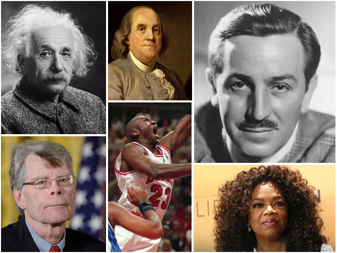 A. Ajnštajn, B. Frenklin, V. Dizni, S. King, M. DŽordan, O. Vinfri... - 