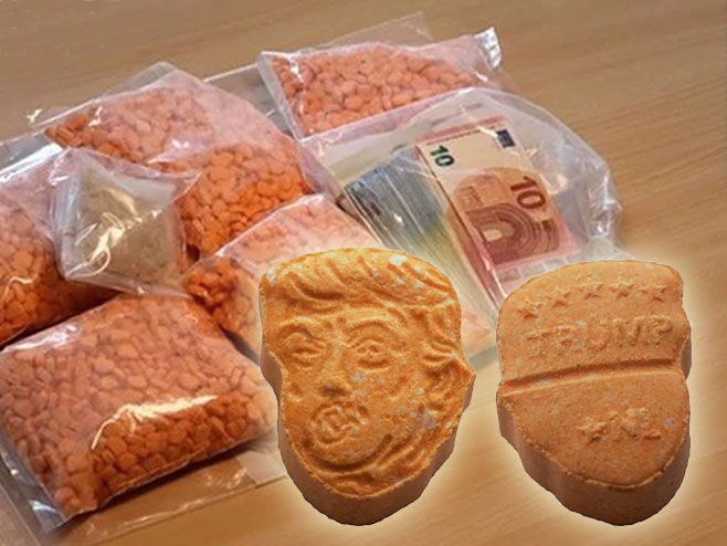U Njemačkoj zaplijenjeno 5.000 ekstazi tableta s likom Donalda Trumpa - Foto: ilustracija