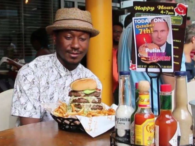 Putinburger u njujorškom restoranu (Foto: The Guardian) - 