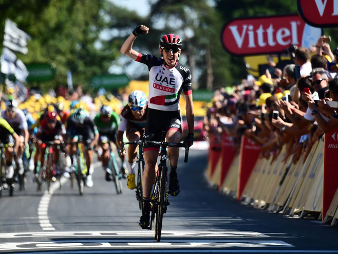 Danijel Martin, pobjednik šeste etape Tur d Fransa 2018. (foto: twitter.com/letour) - 