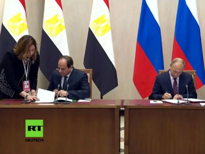 Sisi i Putin potpisali sporazum - Foto: Screenshot/YouTube
