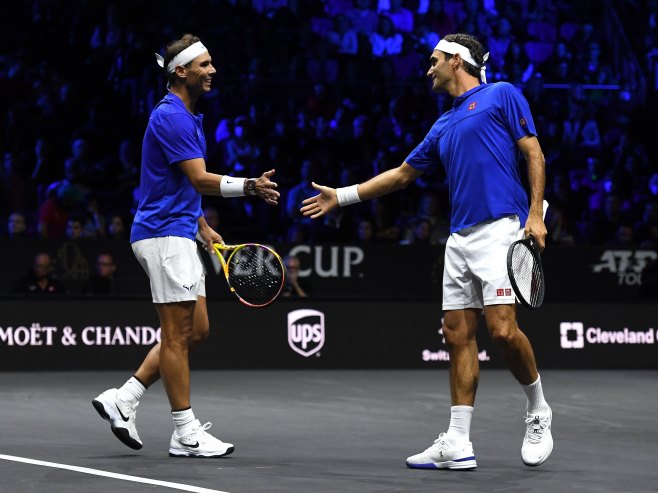 Rafael Nadal i Rodžer Federer (Foto: EPA-EFE/ANDY RAIN) - 